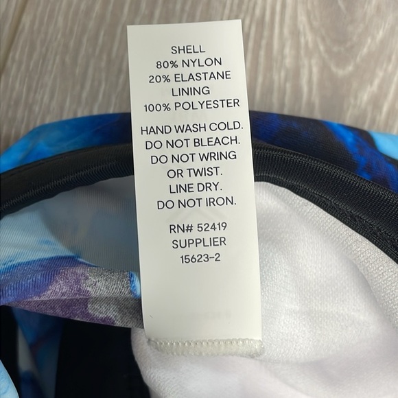 Xersion In A Haze Draped Back Tankini Top Pool Blue 18W - Picture 10 of 14